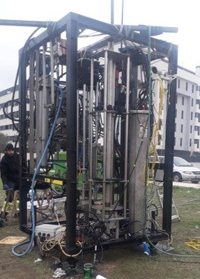 Geomytsa MACSM: frame, drilling tower and hydraulic circuits