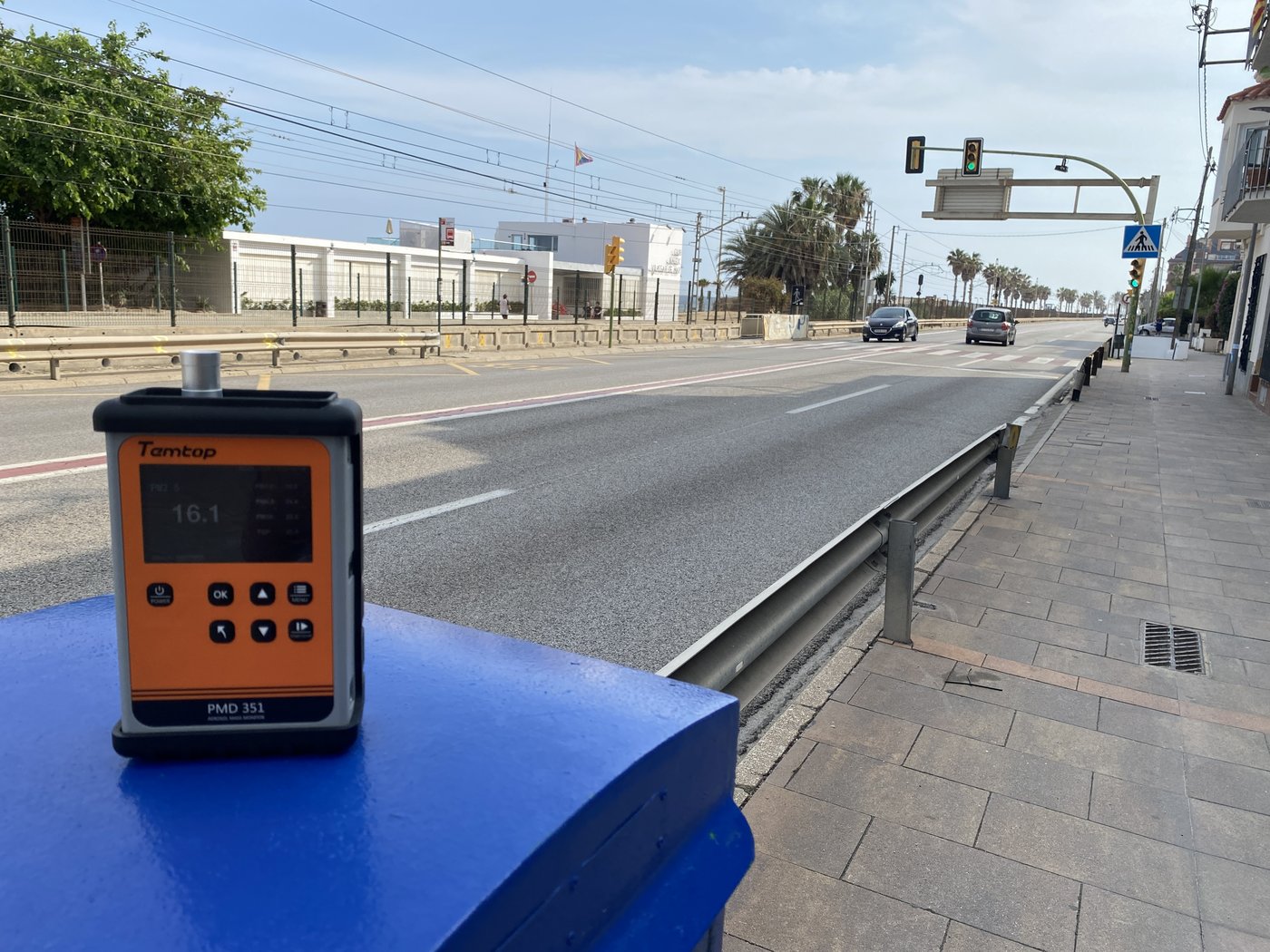 Ambient particle meter used in characterisation campaigns