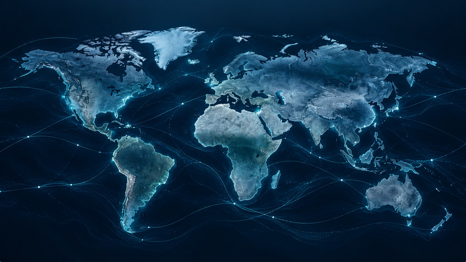World map of luminous ocean networks
