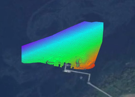 3D bathymetric model of the port of Malabo